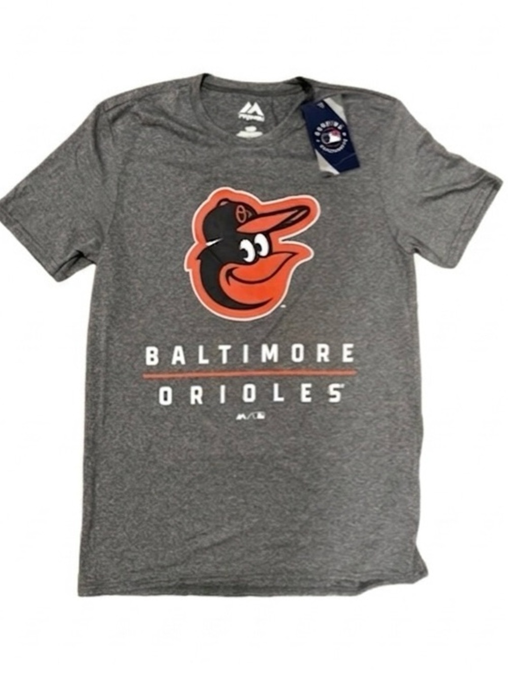 Majestic Men’s Baltimore Orioles Heather Gray T-Shirt